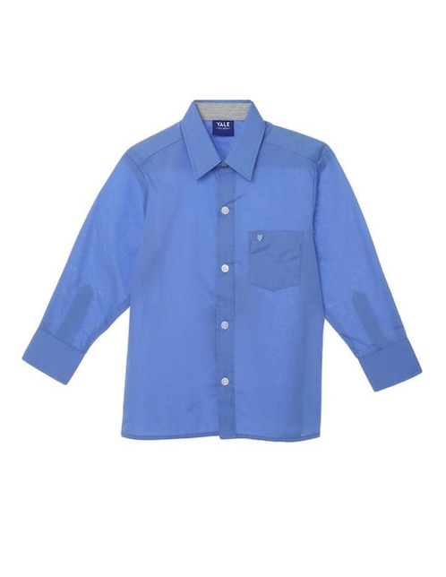 CAMISA 0350313327 YALE, 18, AZUL MEDIO