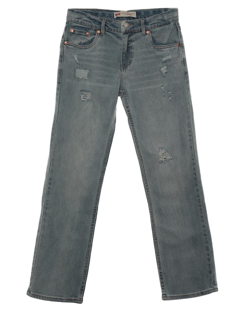 Jeans straight Levi's lavado obscuro para niño