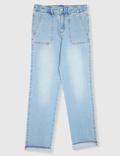 Jeans straight Weekend deslavado para niño
