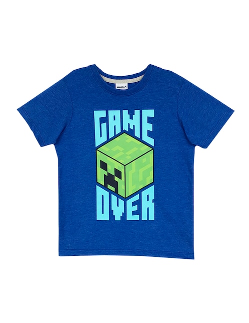 Playera Minecraft manga corta para niño