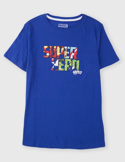 Playera Marvel DTR Avengers manga corta para niño