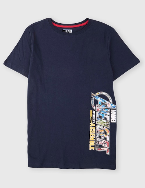 Playera Marvel DTR Avengers manga corta para niño