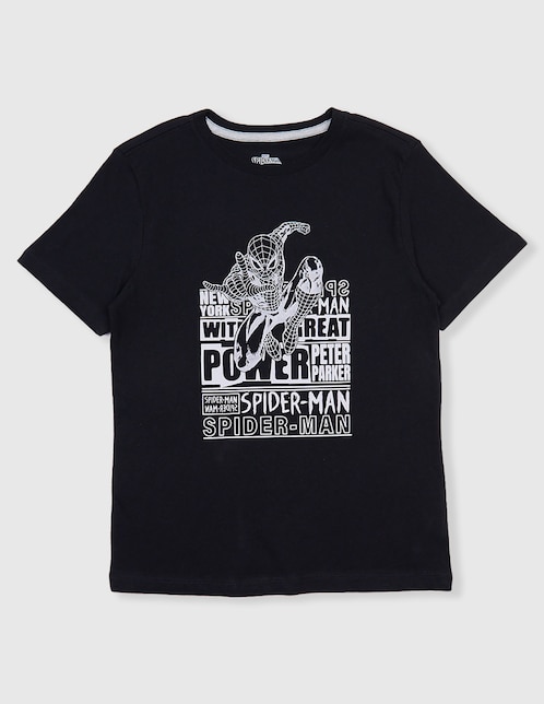 Playera Disney Dtr Spider-Man Marvel manga corta para niño