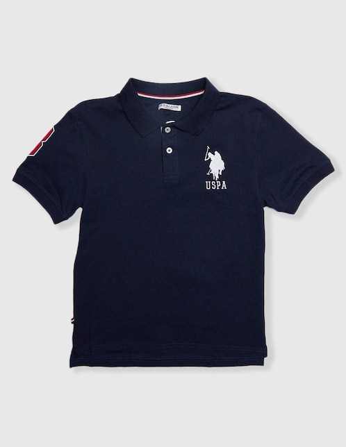 Playera tipo polo Us Polo de algodón para niño