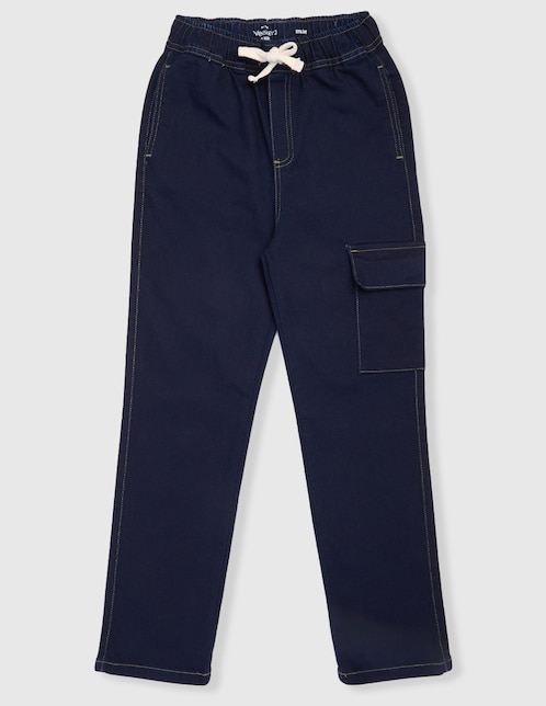 Jeans slim Weekend lavado obscuro para niño