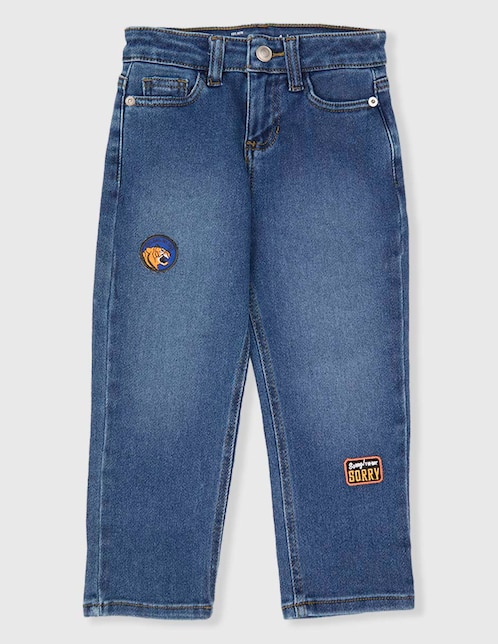 Jeans slim Weekend deslavado para niño