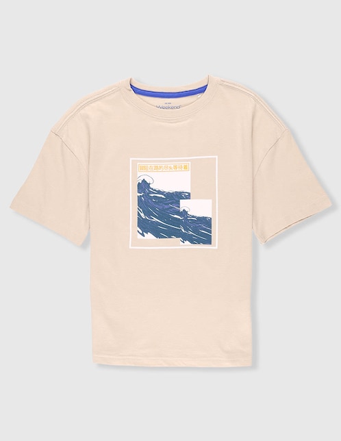 Playera Weekend manga corta para niño