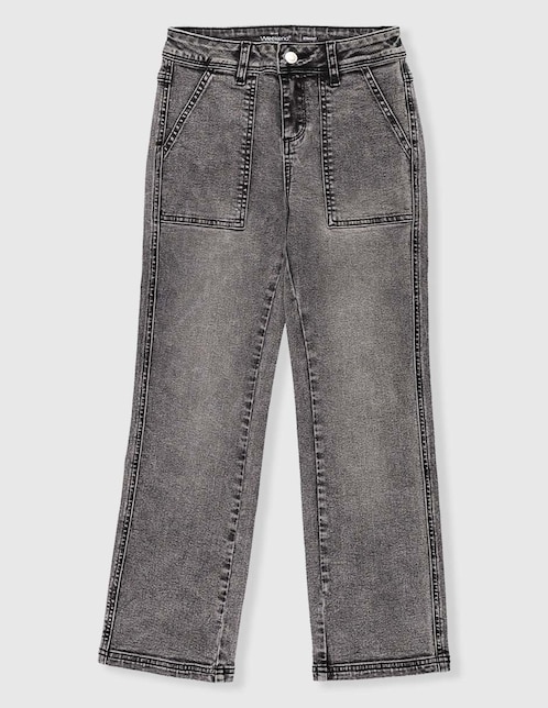 Jeans straight Weekend deslavado para niña