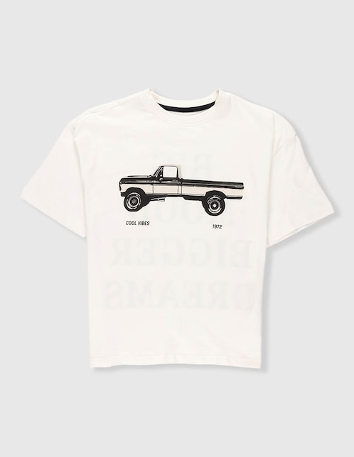 Playera Weekend manga corta para niño