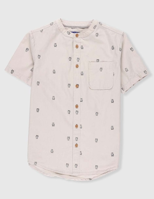 Camisa casual Weekend de algodón manga corta para niño
