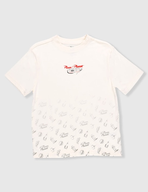 Playera Pizza Planeta manga corta para 1