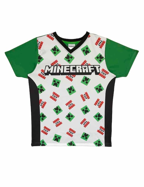 Playera Minecraft Minecraft manga corta para niño