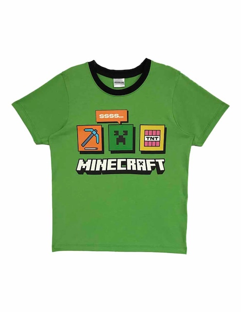 Playera Minecraft Minecraft manga corta para niño