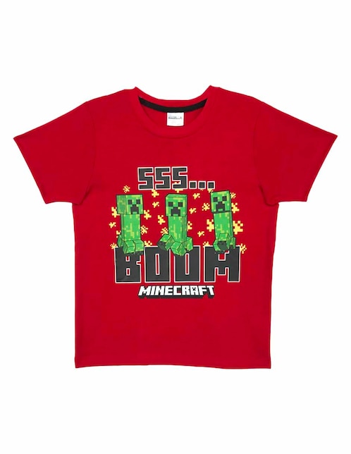 Playera Minecraft manga corta para niño