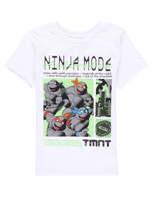 Playera Paramount Tortugas Ninja manga corta para niño