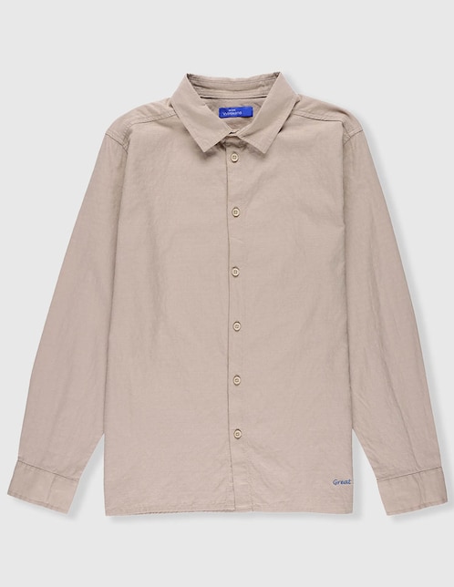 Camisa casual Weekend de algodón manga larga para niño
