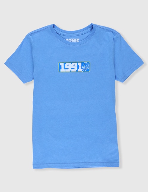 Playera Paramount Sonic manga corta para niño