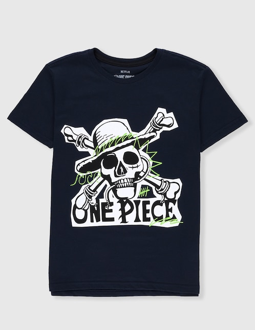 Playera Panaderia One Piece Netflix manga corta para niño
