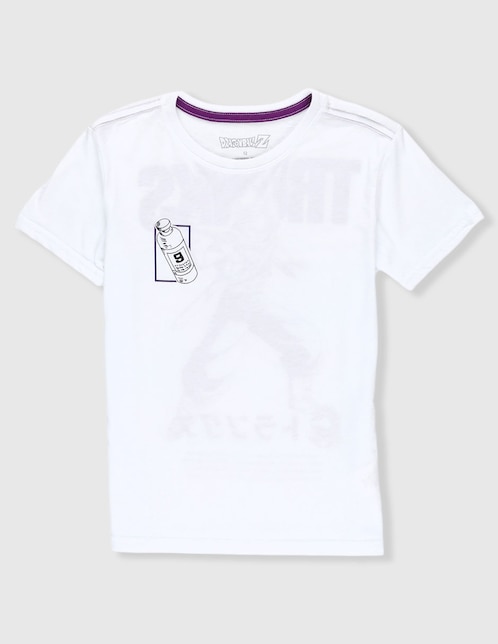 Playera Tycoon Trunks Dragon Ball Z manga corta para niño