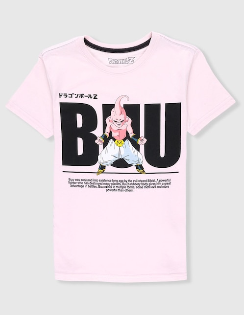 Playera Tycoon Majin Buu Dragon Ball Z manga corta para niño