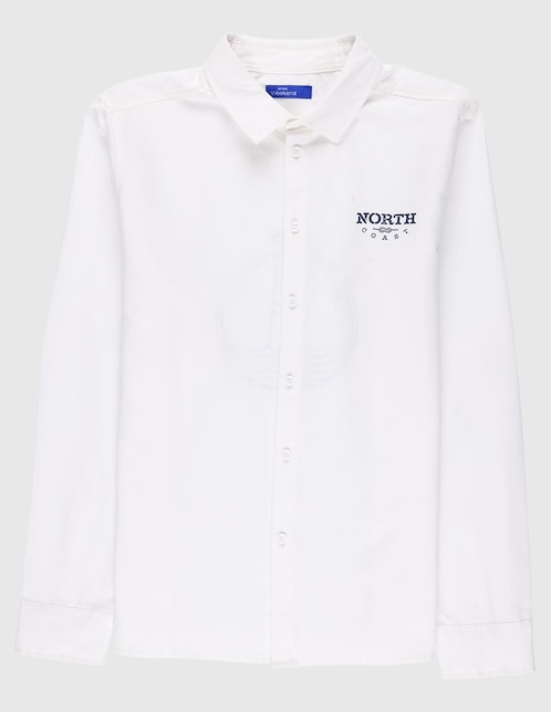 Camisa casual Weekend de algodón manga larga para niño