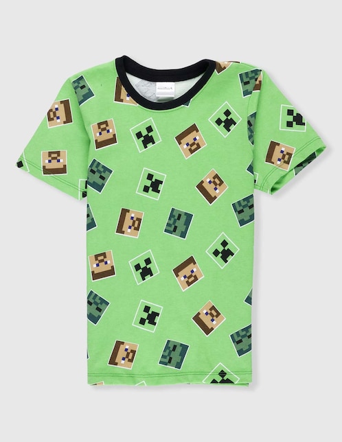 Playera Minecraft Minecraft manga corta para niño