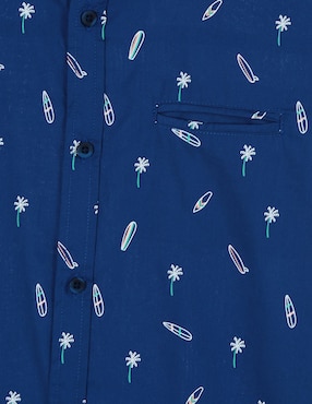 Camisa casual Weekend de algodón manga corta para niño