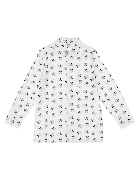 Camisa Casual Disney DTR De Algodón Manga Larga Para Niño