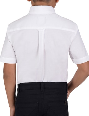 Camisa casual Yale de algodón manga corta para niño