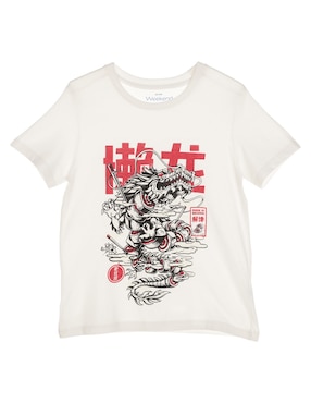 Playera Weekend Manga Corta Para Niño