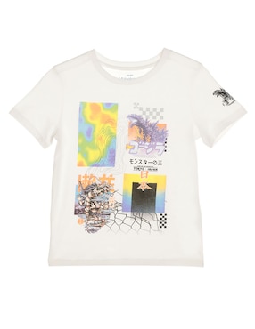 Playera Weekend Manga Corta Para Niño