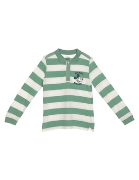 Playera Tipo Polo Disney DTR De Algodón Para Niño