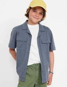 Camisa Casual Old Navy De Algodón Manga Corta Para Niño