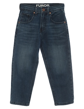 Jeans straight Furor deslavado para niño
