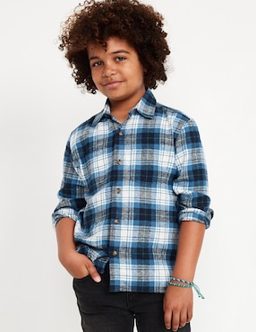 Camisa Casual Old Navy De Algodón Manga Larga Para Niño