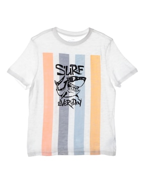 Playera Weekend manga corta para niño
