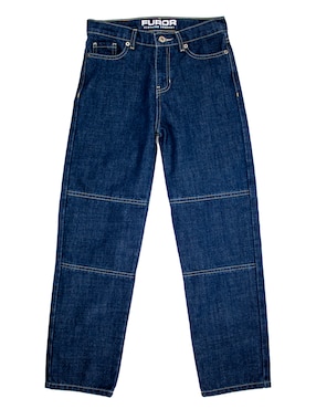 Jeans Slim Furor Fracc 1 Lavado Deslavado Para Niño