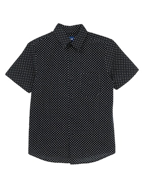 Camisa Casual Yale De Algodón Manga Corta Para Niño