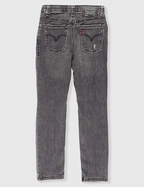 Jeans straight Levi´s 510 lavado destruido para niño