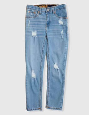 Jeans straight Levi's lavado claro para niño