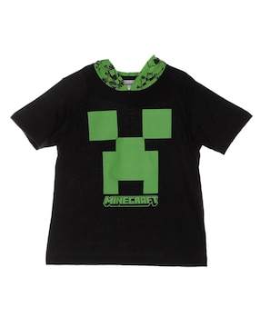 Playera Minecraft Manga Corta Para Niño