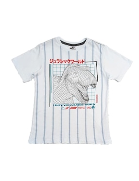 Playera Jurassic World Manga Corta Para Niño