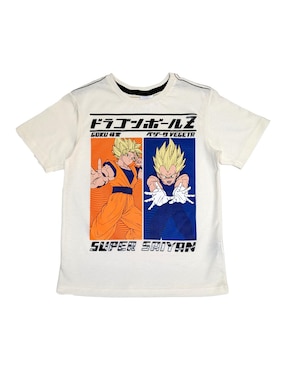 Playera Dragon Ball Manga Corta Para Niño