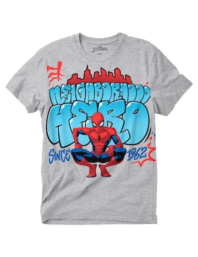 Playera Marvel Manga Corta Para Niño