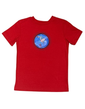 Playera Marvel Manga Corta Para Niño