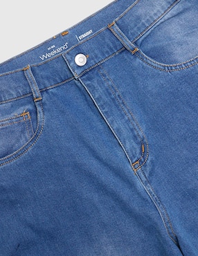 Jeans cargo straight Weekend deslavado para niño