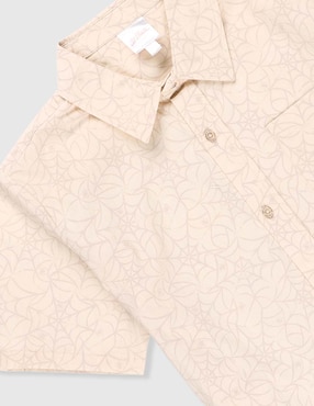 Camisa casual Marvel Dtr manga corta para niño