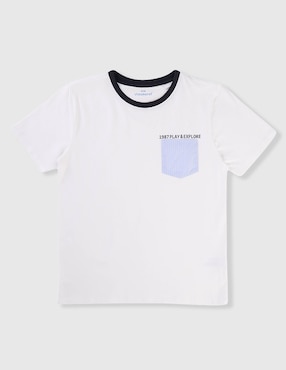 Playera Weekend manga corta para niño