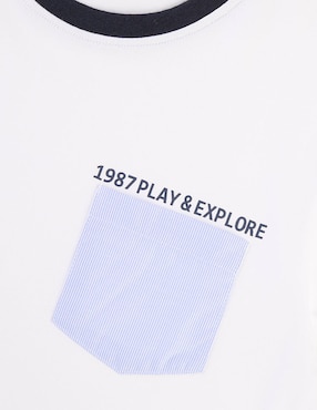 Playera Weekend manga corta para niño