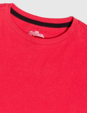 Playera Disney DTR Spider-Man Marvel manga corta para niño